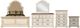 New Classic® Home Furnishings Anastasia 5-Piece Antique White Queen Upholstered Bedroom Set with Chest and Nightstand-0