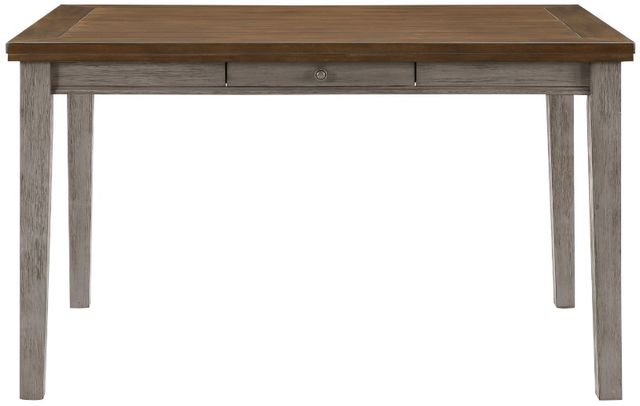 Homelegance® Tigard Cherry Counter Height Dining Table with Gray Base-2