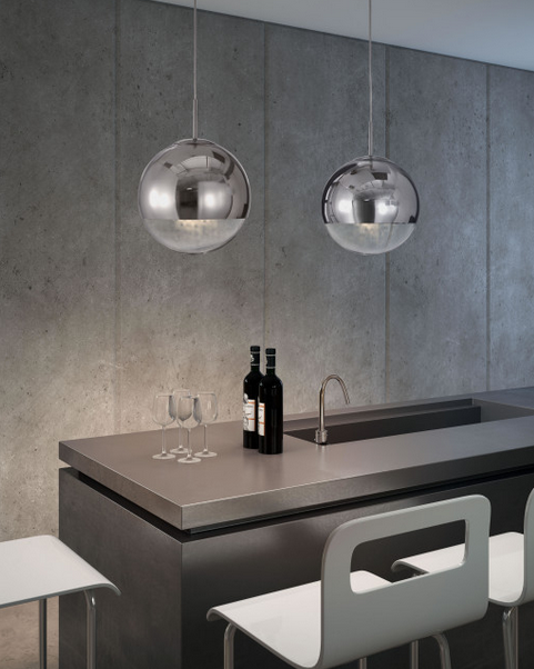 Zuo® Modern Kinetic Chrome Ceiling Lamp-2