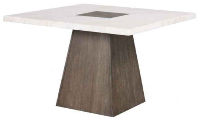 Furniture of America® Grasten 7-Piece White Counter Table Set with Dark Walnut Base-3