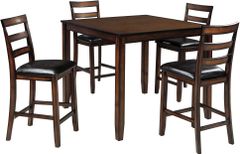 Signature Design by Ashley® Coviar 5-Piece Brown Counter Height Dining Set