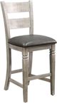 Sunny Designs™ Alpine Gray/Black 30" Ladderback Bar Stool-0