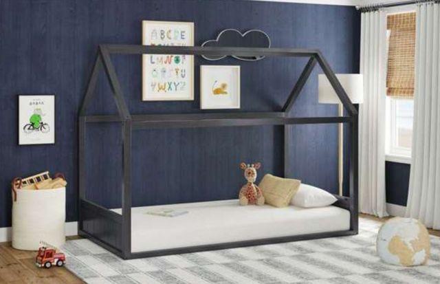Elements International Sami Gray Youth Twin Bed-1