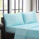 Olliix by Intelligent Design Aqua Twin XL Chevron Printed Microfiber Sheet Set-4