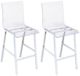 ACME Furniture Nadie 2-Piece Chrome/Clear Counter Chair Set-0