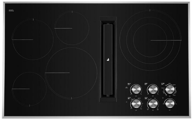 JennAir® 36" Stainless Steel Electric Downdraft Cooktop-1