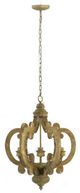 A & B Home Natural 6-Lights Chandelier-0