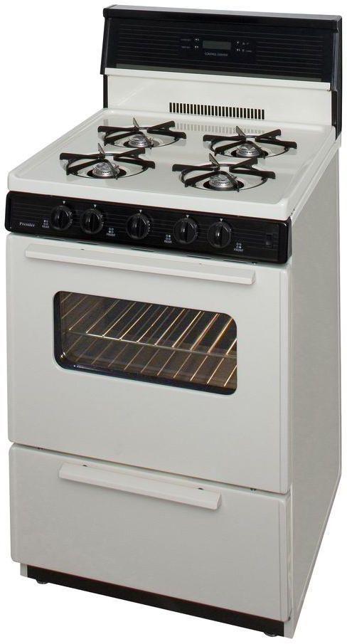 Premier 24" Biscuit Freestanding Gas Range-1