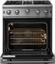 Viking® 5 Series 30" Onyx Liquid Propane Pro Style Gas Range-1