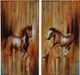 Crestview Collection Full Gallop 1 & 2 2 Piece Multi-Color Wall Art Set-0