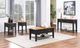 TEI Quinton Pecan Narrow End Table with Black Base-1