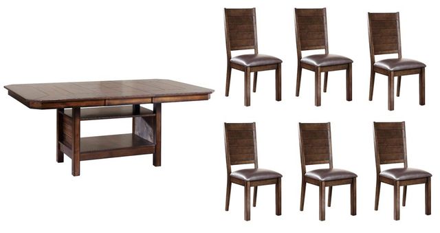 Urban Styles Furniture Madison 7-Piece Cappuccino Dining Set-0