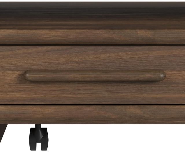 Elements International Brisbane Brown Coffee Table with Casters-4