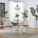 Liberty Furniture Brook Bay 3-Piece  Carbon Gray/Textured White Drop Leaf Dining Set-1