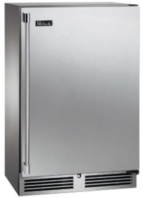 Perlick® Marine & Coastal Series 24" 3.1 Cu. Ft. Stainless Steel Solid Door Built-In Wine Reserve-0