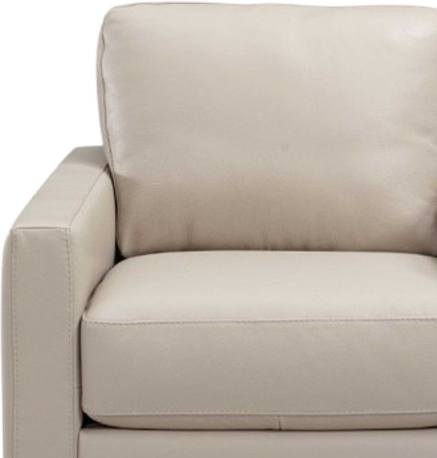 Leather Italia™ Savino Millbrook Taupe Chair-1