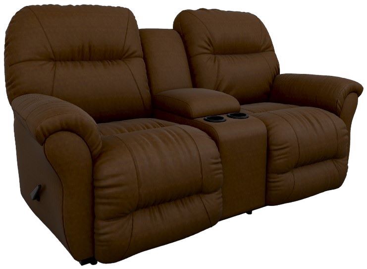 Best® Home Furnishings Customizable Bodie Leather Reclining Space Saver® Console Loveseat 