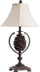 Crestview Collection Pine Creek Bison Brown Accent Lamp-0