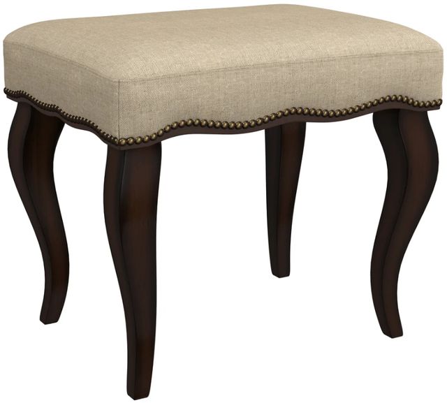 HH2 Home Hamilton Burnished Oak/Cream Vanity Stool-0