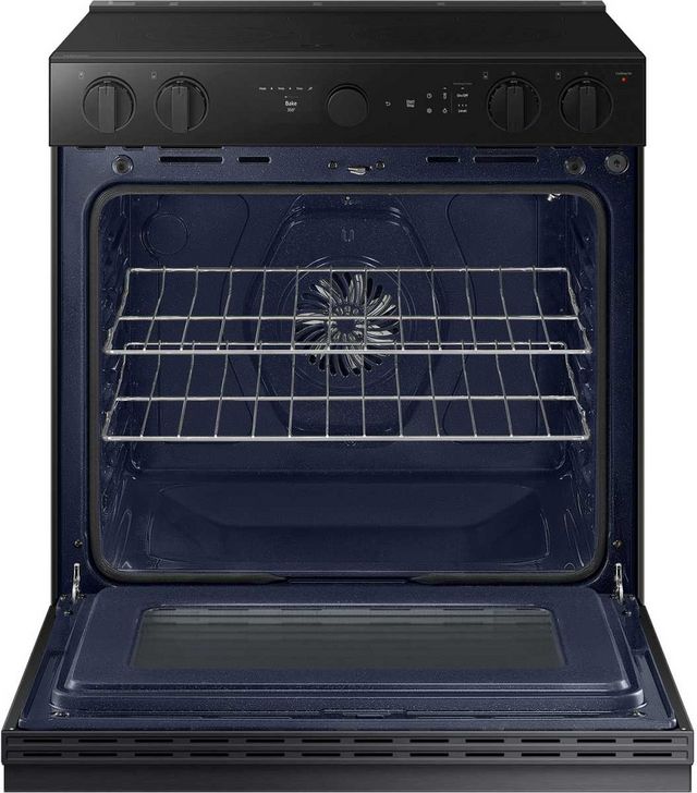 Samsung Bespoke 30" Matte Black Steel Slide In Electric Range-1