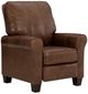 Best® Home Furnishings Customizable Kayne Leather Manual High Leg Recliner with Dark Walnut Legs-0