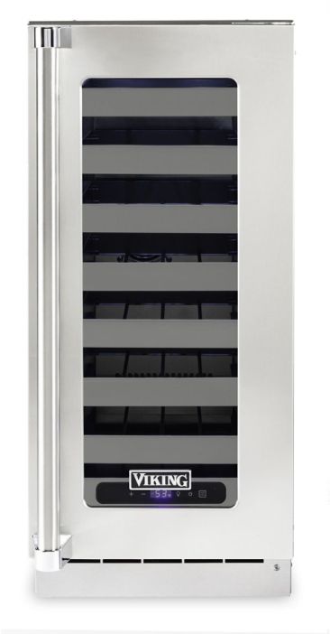 Viking® 15" Stainless Steel Wine Cooler-0