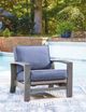 Signature Design by Ashley® Half Moon Beach Blue/Gray Aluminum/Fabric/Resin Outdoor Spring Lounge Chair-1