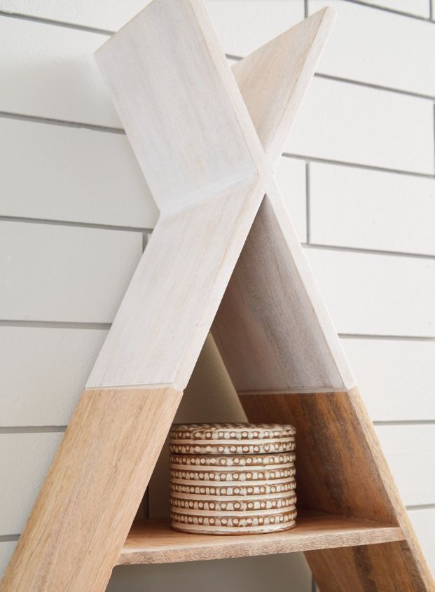 Signature Design by Ashley® Cadel Natural/White Wall Shelf-2