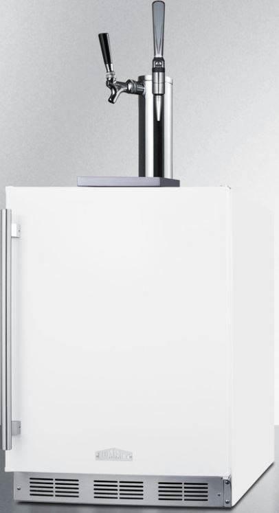 Summit® Commercial 24" White Built In Coffee Kegerator-1