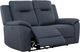 Primo™ International Casa Sienna Charrell Jaxxon Blue Faux Leather Power Motion Loveseat-1