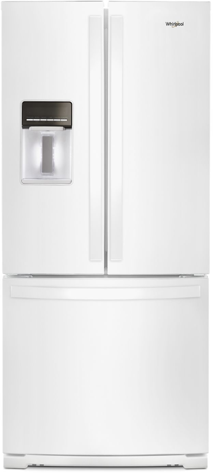 Whirlpool® 19.7 Cu. Ft. White French Door Refrigerator-0
