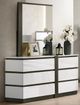 Furniture of America® Birsfelden 4-Piece White/Metallic Gray Contemporary Queen Bedroom Set-5