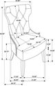 Coaster® Ridgewell 5-Piece Cream/Dark Oak Round Pedestal Dining Table Set-3