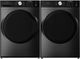 Midea® Metallic Gray Front Load Washer & Electric Dryer Laundry Pair-0