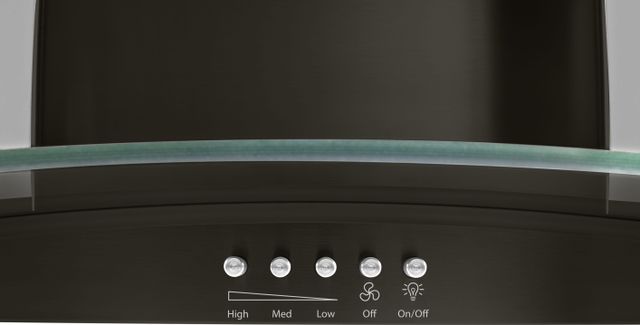 Whirlpool® 30" Black Stainless Wall Mount Range Hood-4