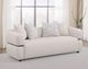 Coaster® Jeanette 84" Beige Upholstered Round Arm Sofa-1