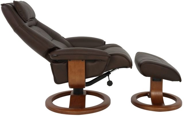Fjords® Classic Comfort Admiral "R-base" Mocha Large Recliner with Footstool-2