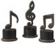 Uttermost Aged Black Music Notes Sculpture-0