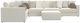 Jackson Furniture Ritzy 7-Piece Bone Sectional with Ottoman-3