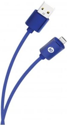 iessentials 6 Ft. Charge & Sync Braided Micro USB to USB Cable (Blue)-0
