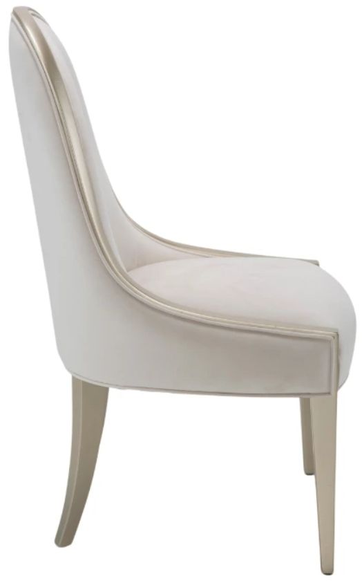 Michael Amini® London Place Creamy Pearl Dining Side Chair-3