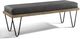 Mazin Furniture Metallo Gray Bench-0