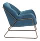 Zuo® Stanza Blue Arm Chair-2
