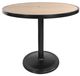 CabanaCoast® Customizable Kensington Wooden 48" Outdoor Round Pedestal Bar Table-0