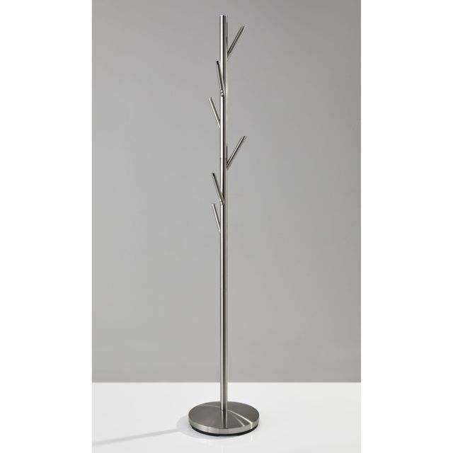Adesso® Evergreen Brushed Steel Coat Rack-1