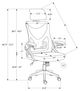 Monarch Specialties Inc. Black Mesh Office Chair-3
