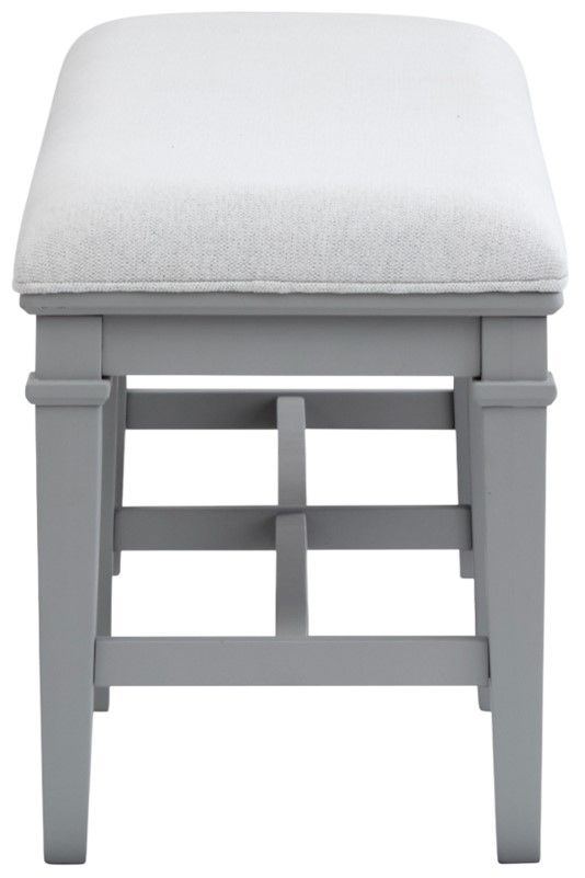Magnussen Home® Charleston Harbor Gray Dining Bench-3