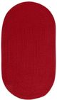 Capel Rugs Heathered Scarlet Red 11'4" x 14'4" Oval Rug-0