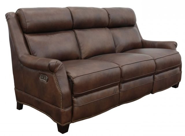 BarcaLounger® Warrendale Worthington Cognac Leather Power Reclining Sofa-0