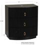 Powell® Ciarra Black 3-Drawer Nightstand-3